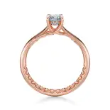 Pierścionek z różowego złota z diamentami AJPZ_151